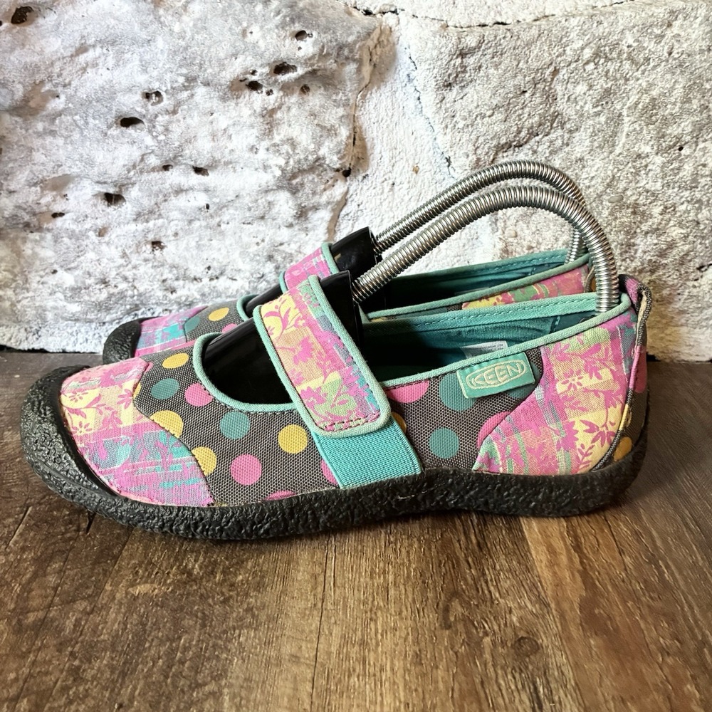 Keen Mary Jane Harvest Multicolor Polka Dot Patchwork Comfort Shoes Womens 8 - Picture 3 of 9